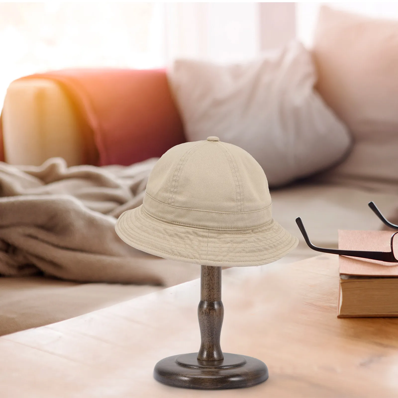 Dome Shape Hat Storage Stand Made of Premium Wood for Hats Wigs Display Keeps Original Form Stylish Vintage Look for Shops Homes