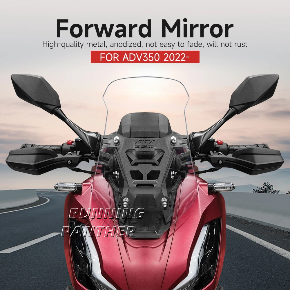 Motorcycle Windshield Forward Moving Bracket Adjustable Black New Accessories For Honda ADV 350 ADV350 adv350 2022 2023 2024