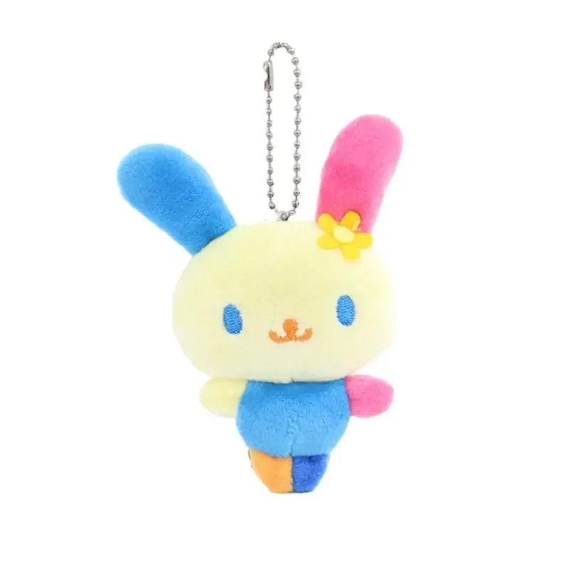 Kawaii سانريو الأجهزة الطرفية U-Sa-Ha-Na أفخم شغل دمية قلادة الإبداعية الكرتون ظهره الديكور سلسلة مفاتيح صغيرة الفتاة هدية