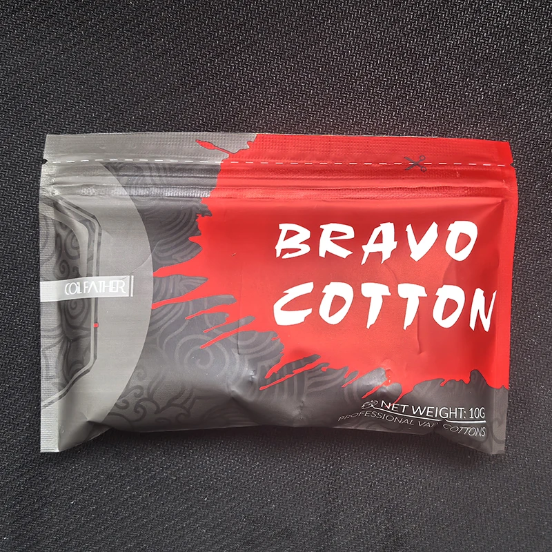 Bravo Cotton for Coil Wire Threads Gold Cotton Bacon Prime V2 Clean Cotton 1Bag