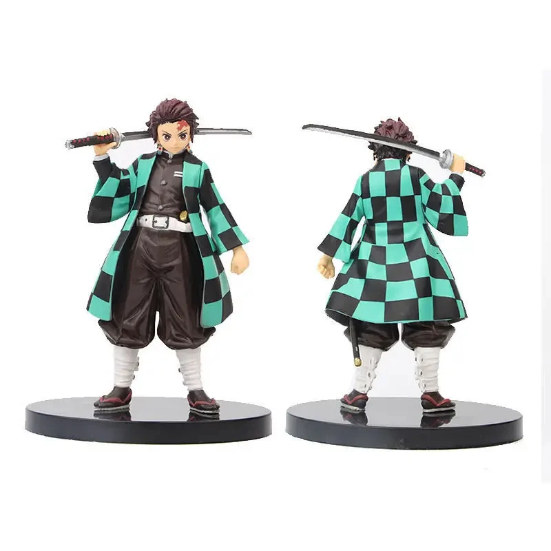 Anime Demon Slayer Kimetsu no Yaiba figure Kamado Tanjirou Action Figure Agatsuma Zenitsu Nezuko Warrior PVC Model Toys