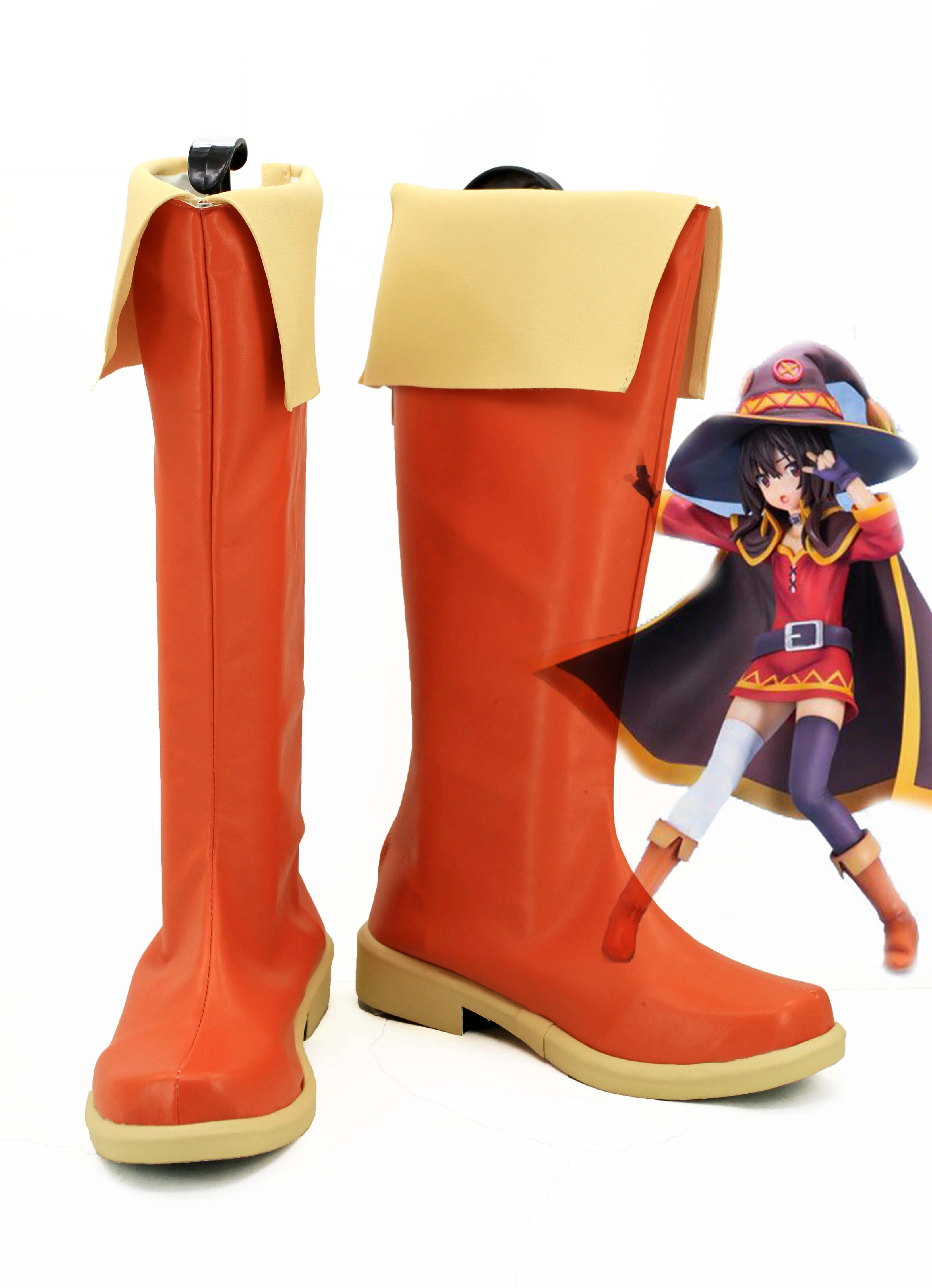 Anime God's Blessing on this Wonderful World Cosplay KonoSuba Megumin Shoes Boots Halloween Costumes Accessory Custom Made