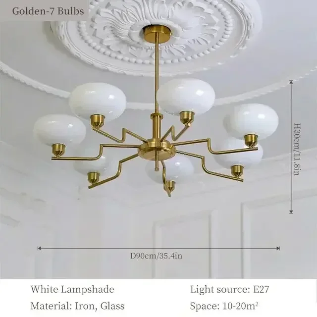 2025 Vintage Woonkamer LED Plafondlamp Eettafel Licht Keuken Verlichting Suiker Slaapkamer Kroonluchter Loft Home Decor luminaria - afbeelding 1