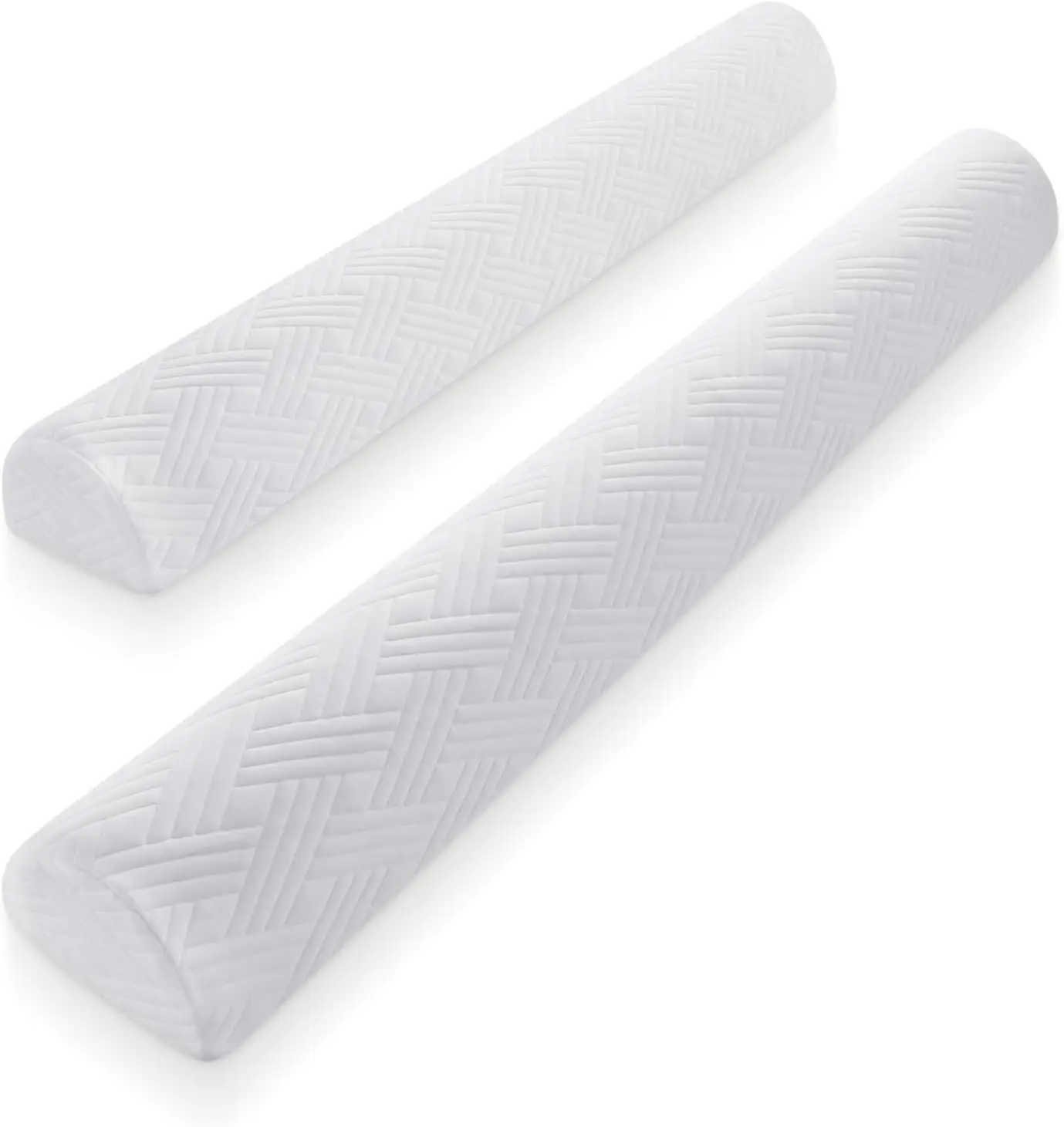 2-Pack Foam Bed Bumpers for Toddlers, Non-Slip Rails Fit Twin to King Beds, Machine Washable (52x7x5 Inches)