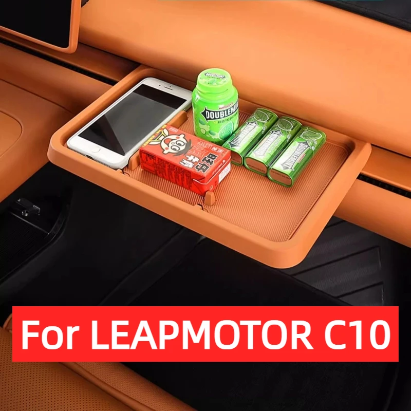 

For LEAPMOTOR C10 Co-pilot Small Table Board Central Control Black Technology Storage Box Decoration Modification Accessories