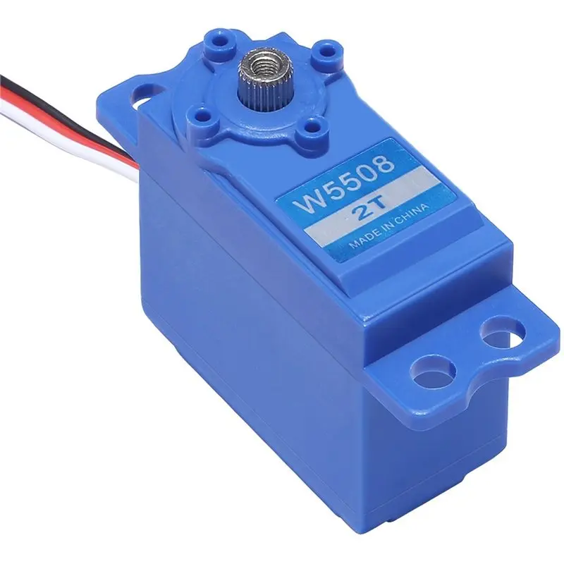 For JX W5508-2T 8KG 0.4Sec High Speed Sail Winch Servo 360 Degree Digital Metal Gear Standard Steer Gear