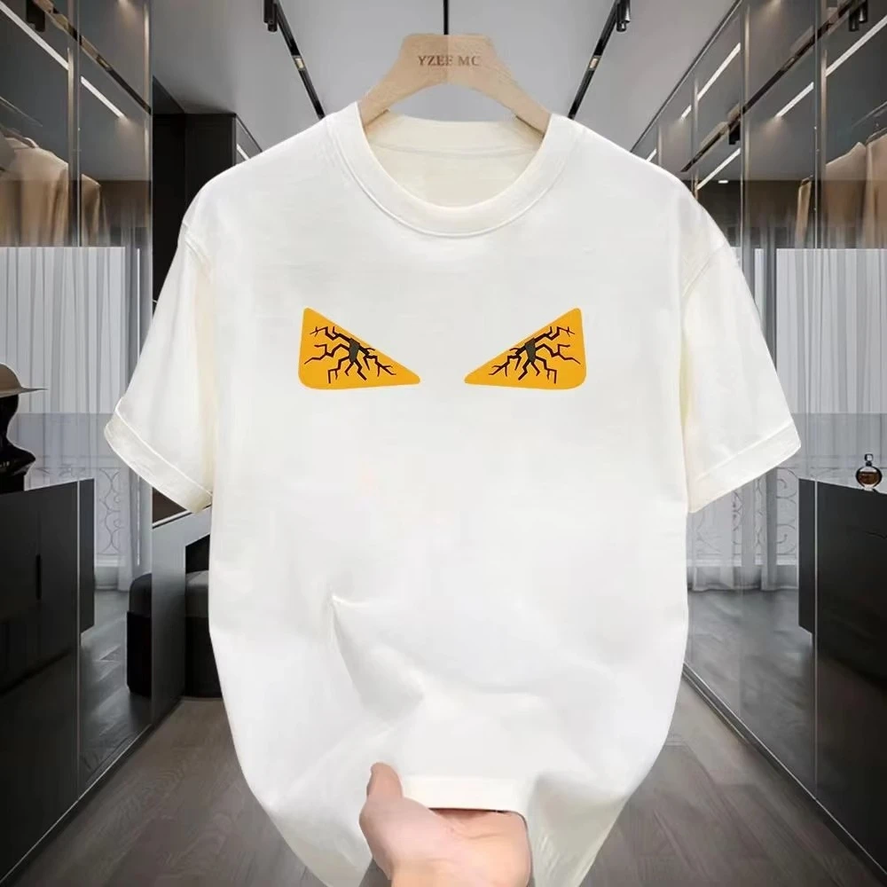 Fashion Luxury Brand Summer New Fen Dl Designer Exquisite Printing Pattern Pure Cotton High Quality Leisure Sports Unisex