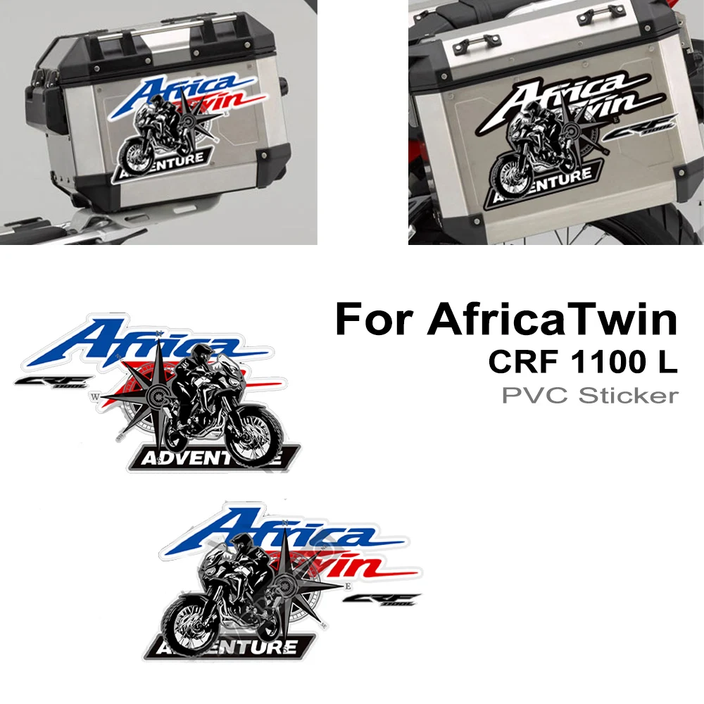 

AfricaTwin CRF 1100 L Stickers For Honda Africa Twin CRF1100L Aluminium Box Kit Trunk Cases Panniers Luggage Decals