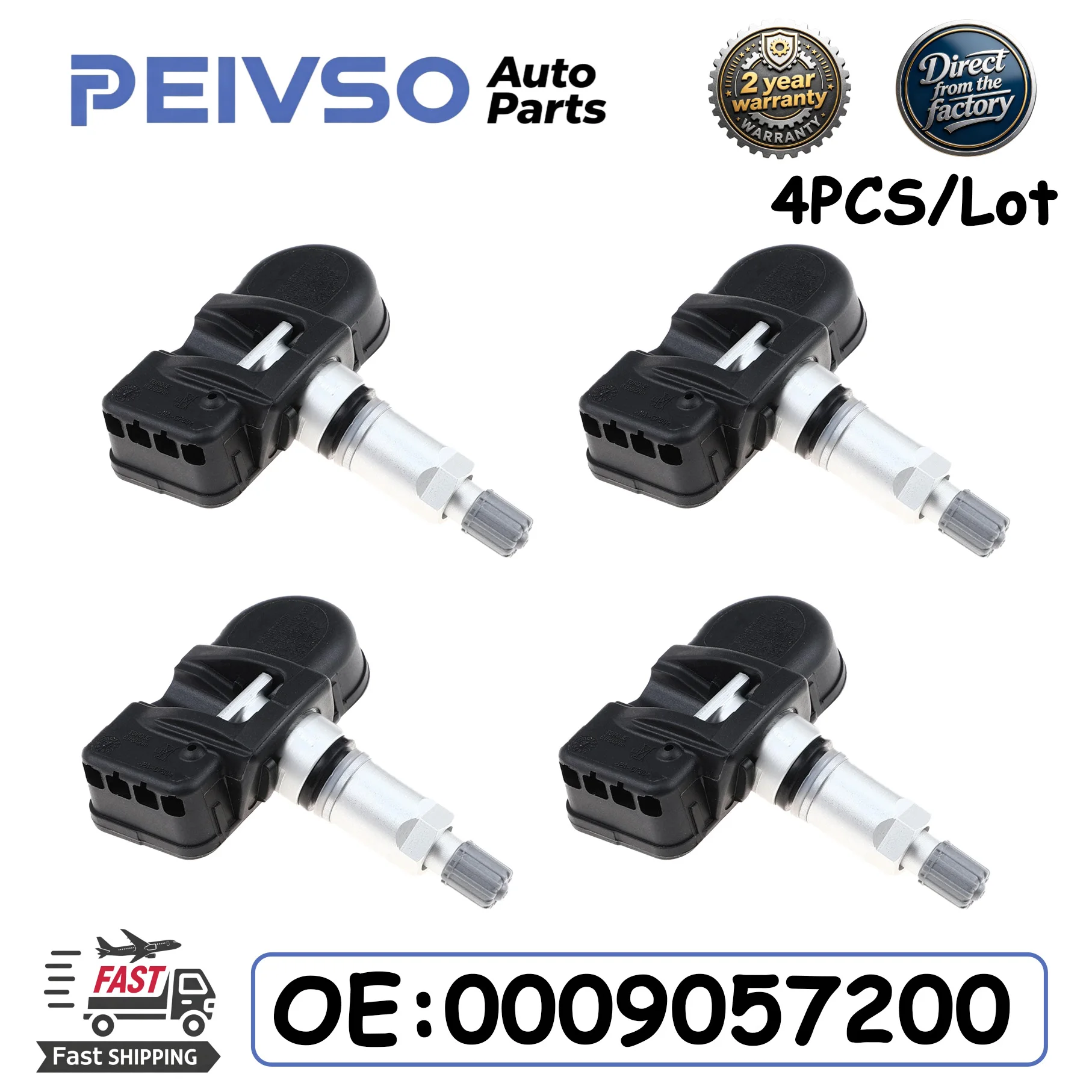 TPMS Tire Pressure Sensor Monitor 0009057200 A0009057200 433MHZ For Mercedes-Benz GL-Class [X166] GLK [X204] 2012-2017 4PCS