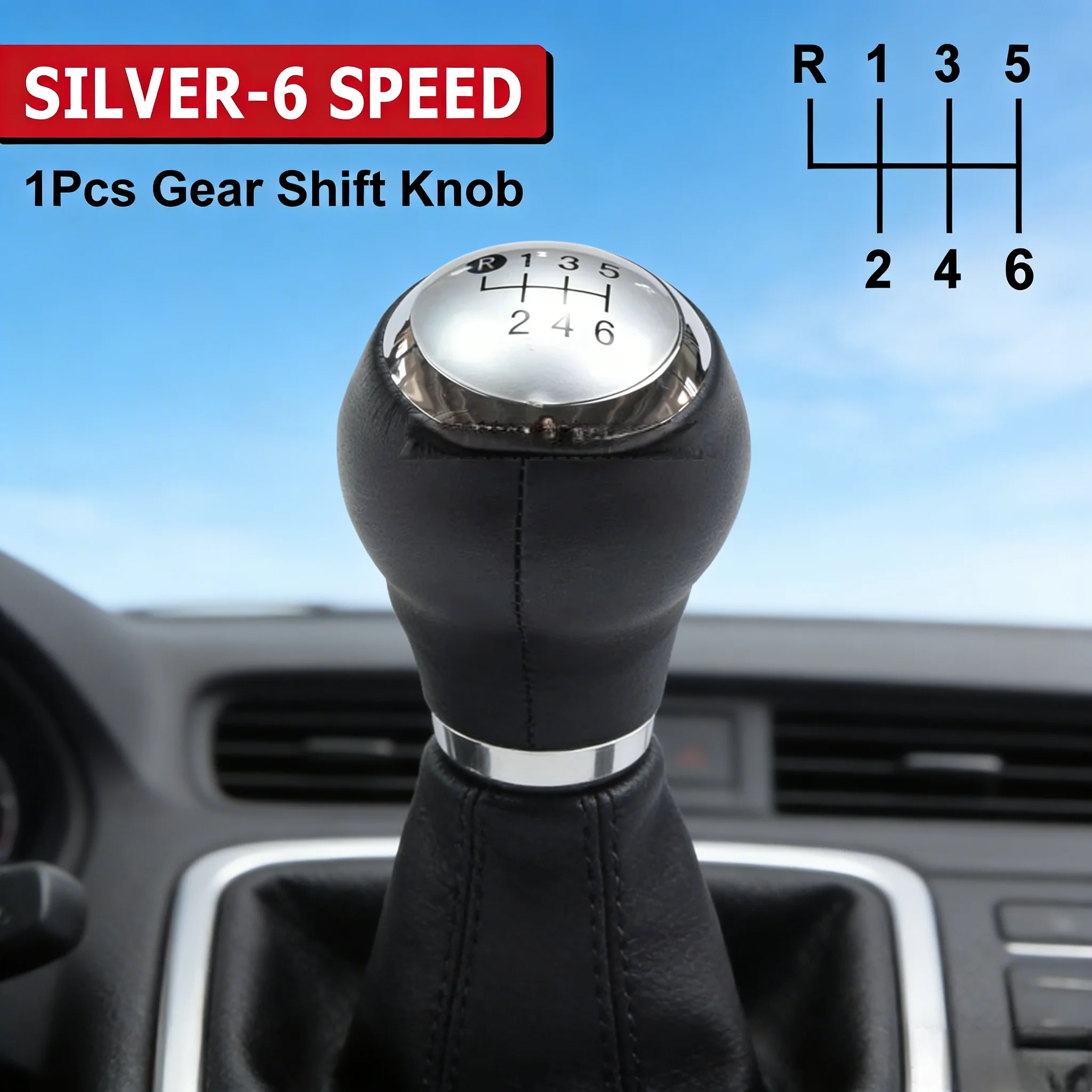 5/6 Speed Car Gear Shift Knob Lever Shifter Stick Handball For Toyota For Auris 2007 2008 2009 2010 2011 2012 2013