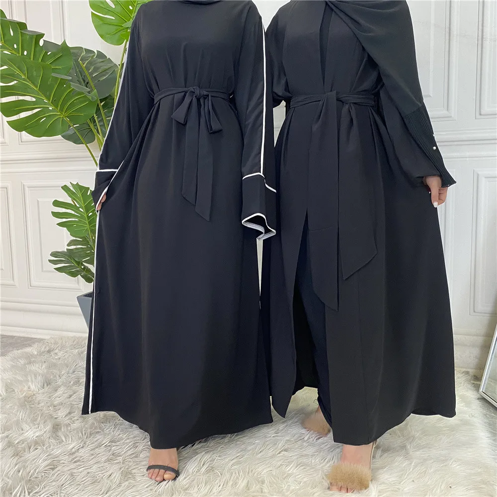 

Eid Ramadan Abayas Arab Muslim Women Long Dress Solid Islamic Dubai Turkish Maxi Robe Kaftan Middle East Malaysia Casual Fashion