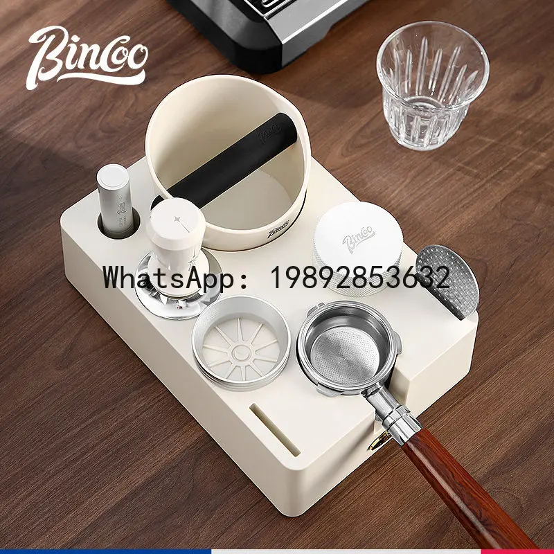 

coffee pressed powder base, slag bucket, integrated powder distributor, powder hammer handle appliance