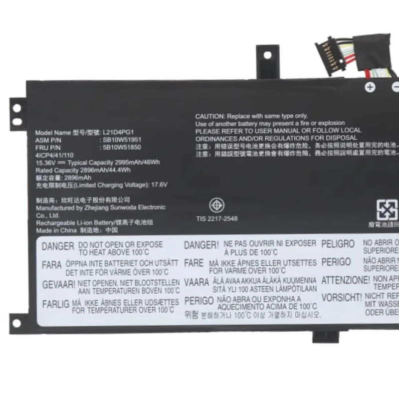 

L21M4PG1 L21D4PG1 Аккумулятор для ThinkPad L13 Yoga Gen3 21B3 21B4 21B9 21BA 21B5 21B6 21BB 21BC Gen4 21FN 21FQ 21FG 21FH 21FJ 21FK