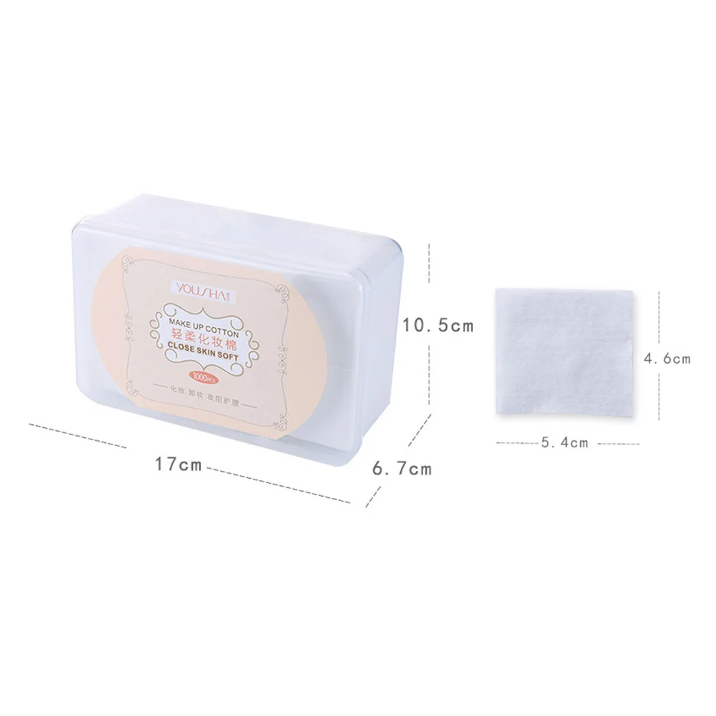 1000Pcs Non-Woven Fabric Facial Pads Soft Makeup Cotton Pads for Face Makeup Removing Skin Care Women Pad