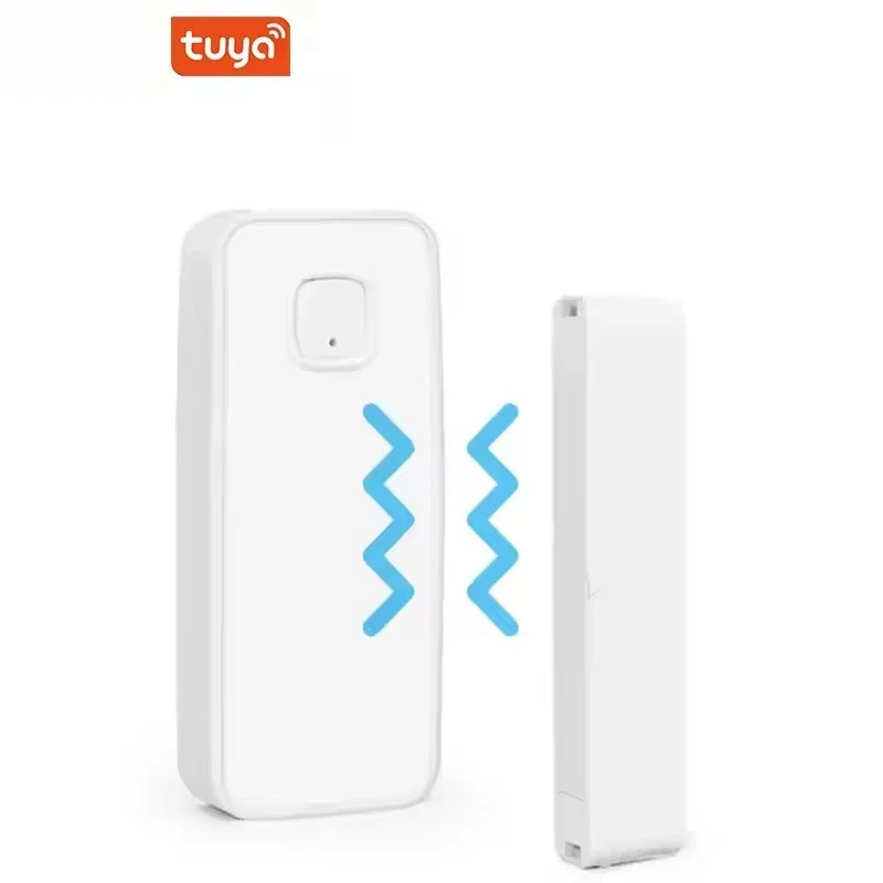 Tuya Wireless Smart Vibration Shock Detector Smart Life App Remote Control Door Window Anti-theft Alarms Home Security Sensor