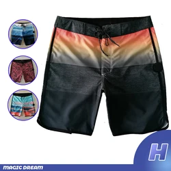 2025 Jan Summer Fashion Men Board Shorts Bermuda Beach Shorts Swim Shorts For Men Waterproof Quick Dry Swimwear New Color