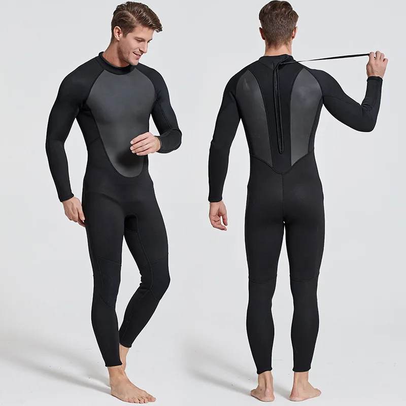 SBART 3MM Tauchanzug für Herren und Damen Einteiliger Badeanzug Langärmeliger Professioneller Kälte- und Wärmeisolierender Surfanzug Nass-Tauchanzug – Detail 17