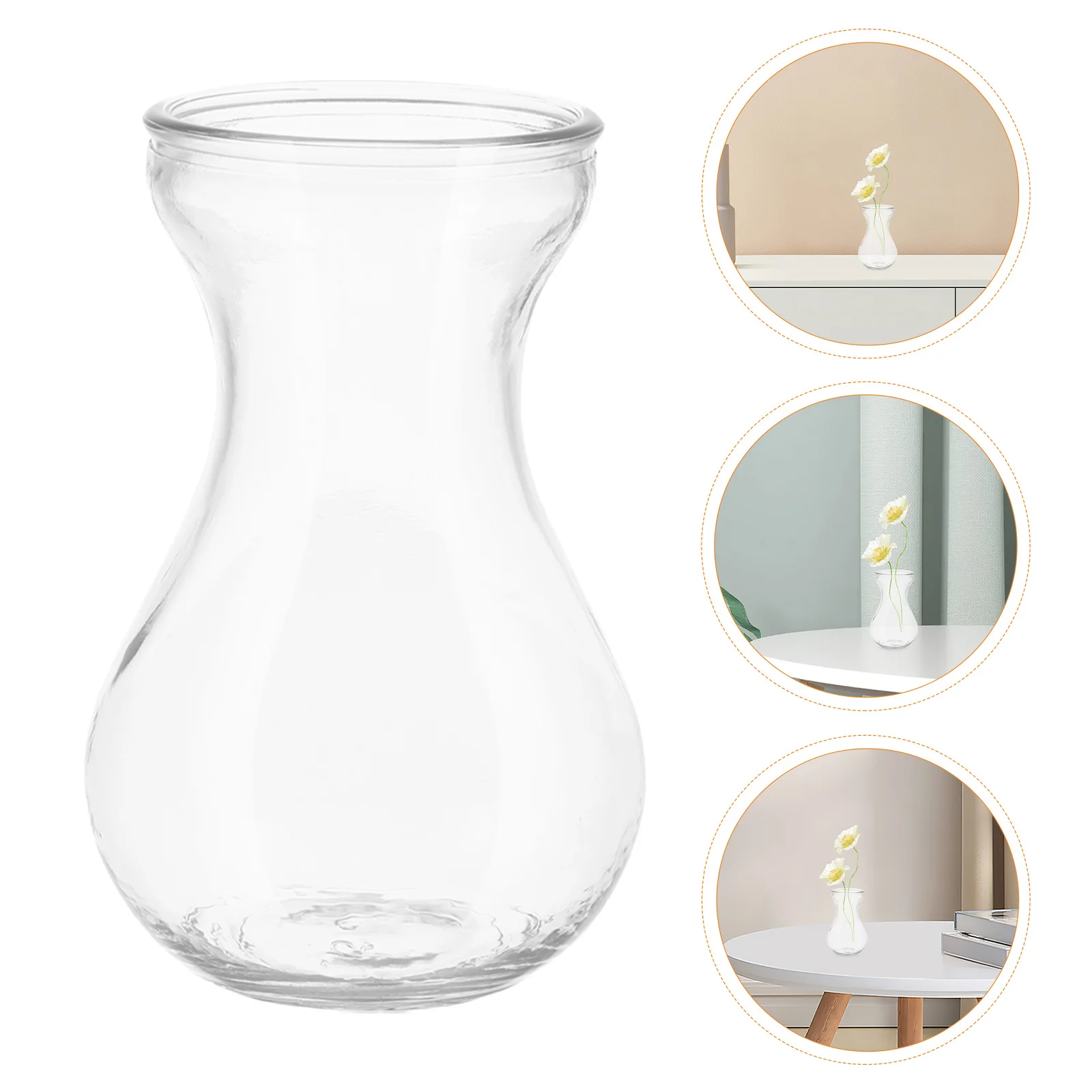 

3Pcs Clear Glass Flower Vases Mini Transparent Vase for Small Plants Hydroponic Arrangement Home Office Decorative Vase Set