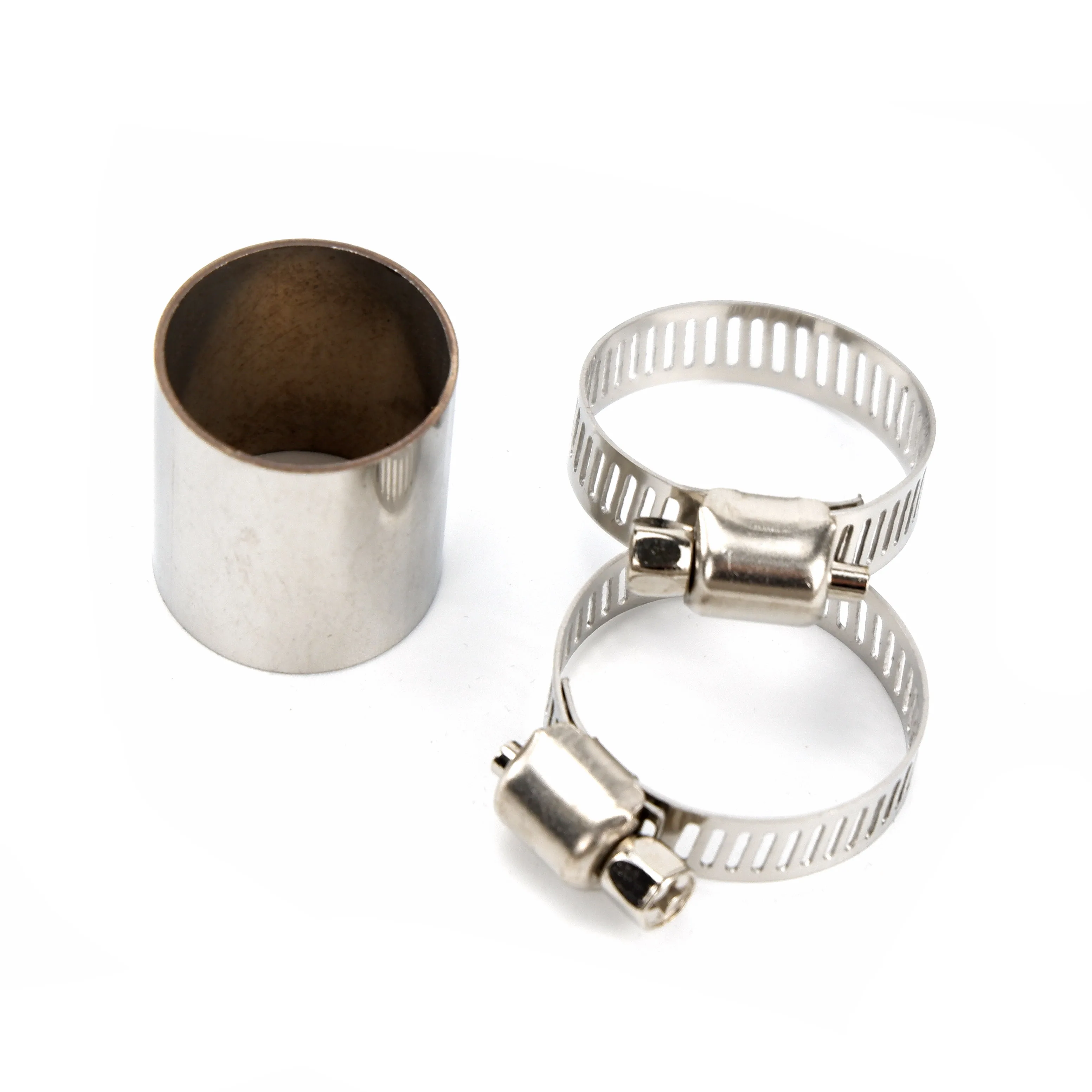 Exhaust Pipe Tube Connector Air Diesel Parking Heater Stainless Steel Gas Vent Hose For Car Heater Silver