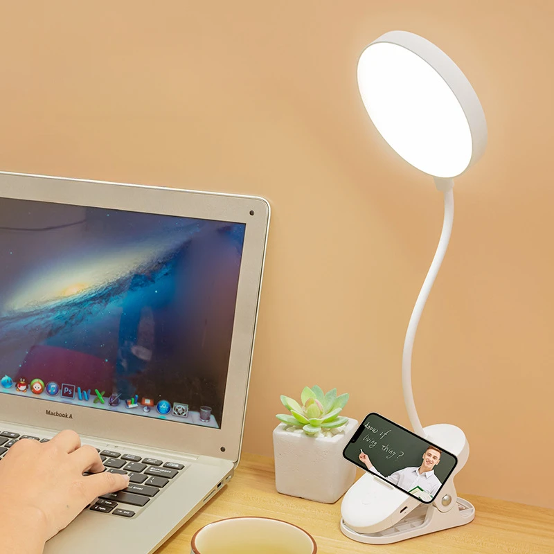 Study With Table Lamp Student Dormitory Home Eyeshield Night Lamp LED Rechargeable Lamp Bedroom Bedside Night Light