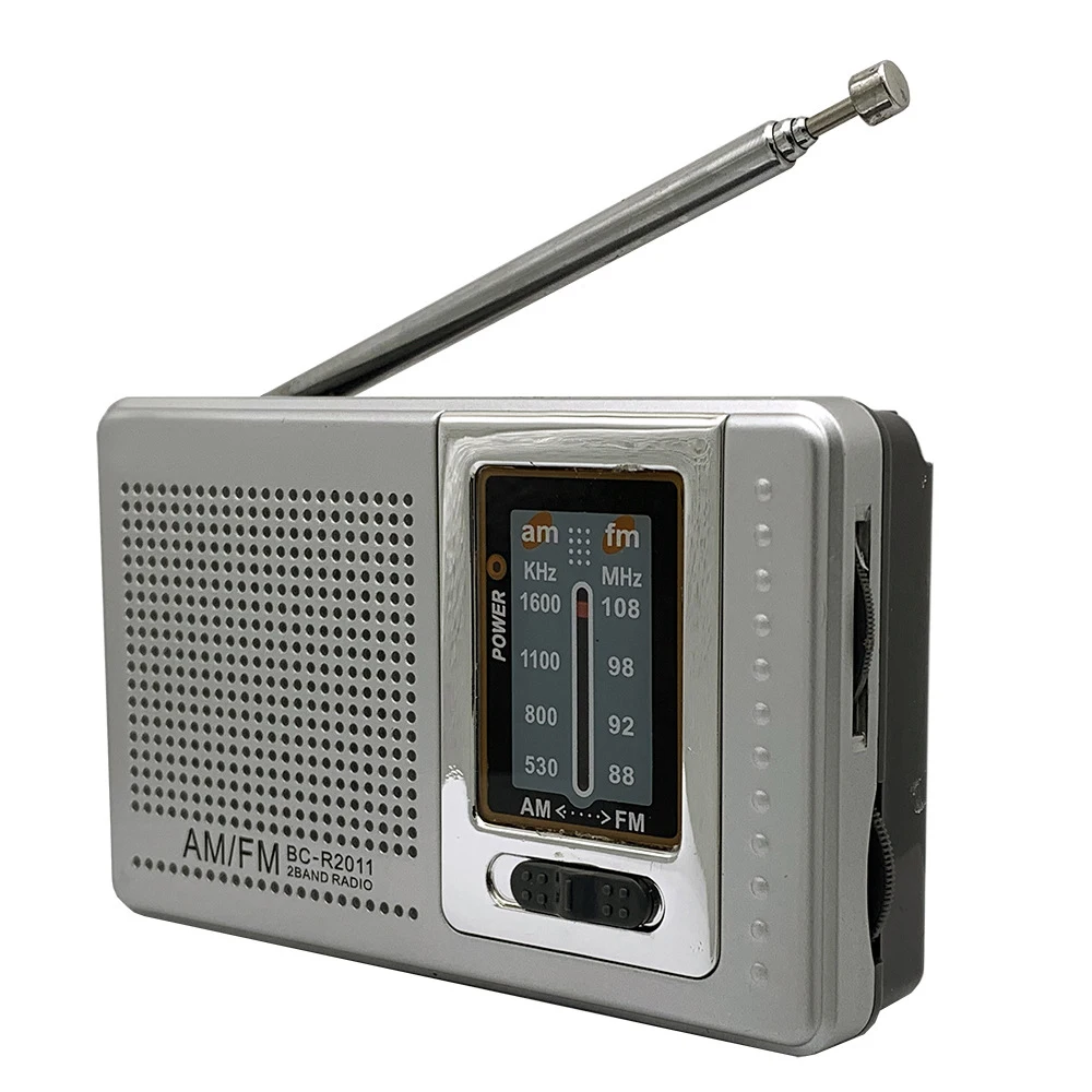 

Portable DPS Music Player Radio Dual Band AM FM Pocket Pointer Radio Telescopic Antenna Battery Powered 88-108MHz Stereo Radio