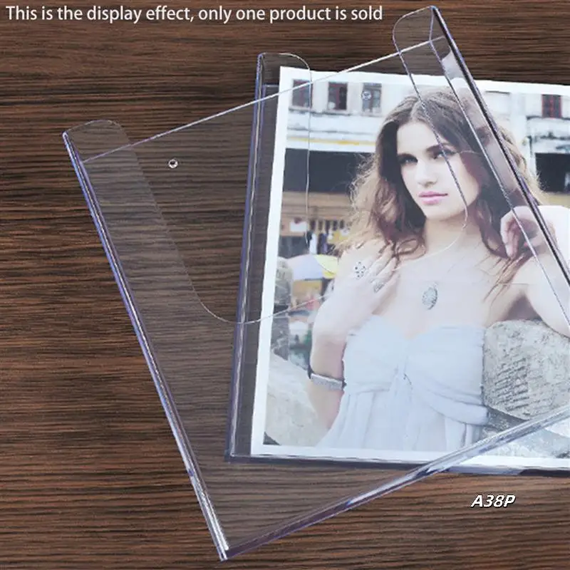 

2X Letter Holder Mail Organizer Wall Mount Hook Acrylic Home Office Decoration