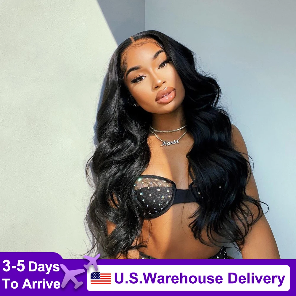 Hight 210Density 20 40 Inch 13x6 Transparent HD Lace Frontal Body Wave Wigs Human Hair Remy 13x4 Lace Front Wig For Black Women