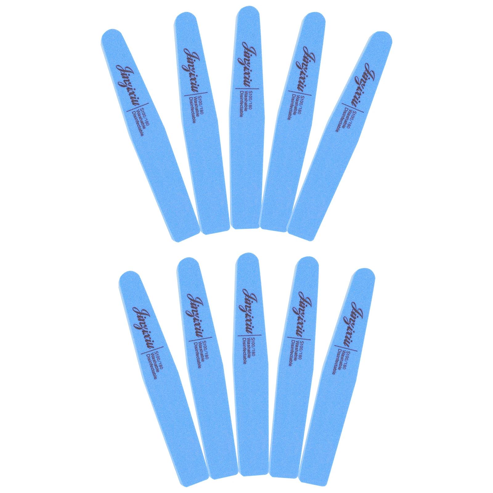 

Nail Buffer 4 Grit Sponge Block Portable Nail File Shaper Blue Color Salon Home Travel Use Acrylic False Nails