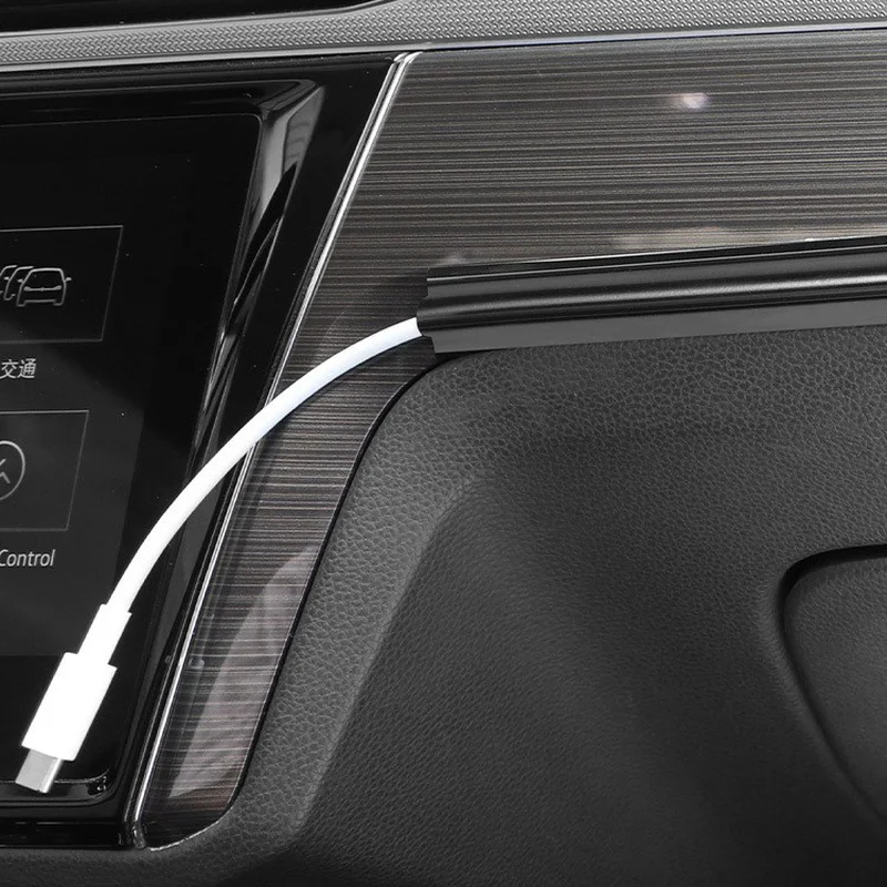 4-16pcs Hidden Car Cable Wire Cover Cable Line Sleeve Protector Clip Interior Cable Organizer Wire Clamp Automobile Accessories