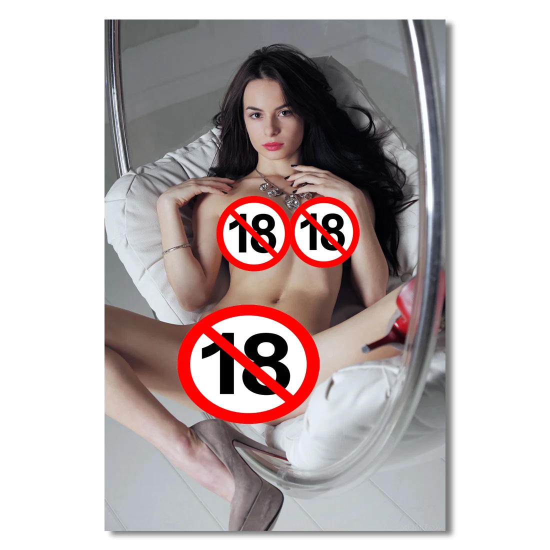 Sexy Girl Hgh Heels Pussy Nude Women Uncensored Photo Canvas Printings Home Decor Art Wall Posters Bedroom Modern Paintings