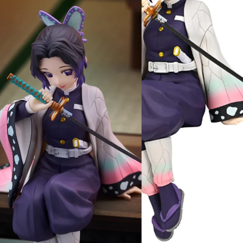 

Подлинная Furyu Demon Slayer: Kimetsu No Yaiba, стопор для лапши Shinobu Kocho, ПВХ, оригинальная аниме-фигурка, модель, украшение для рабочего стола, подарки