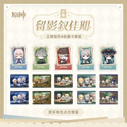 Sunsyea Genshin Impact Official Merch miHoYo Original Authentic LYXJQ Series Acrylic Stand Collection Card Set Keychain