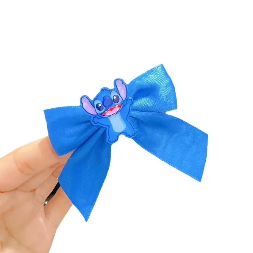 Disney Anime Lilo & Stitch Hair Clips Cute Cartoon Stitch Hair Accessories Little Girl Bangs Pickups Jewelry Girl Headdress