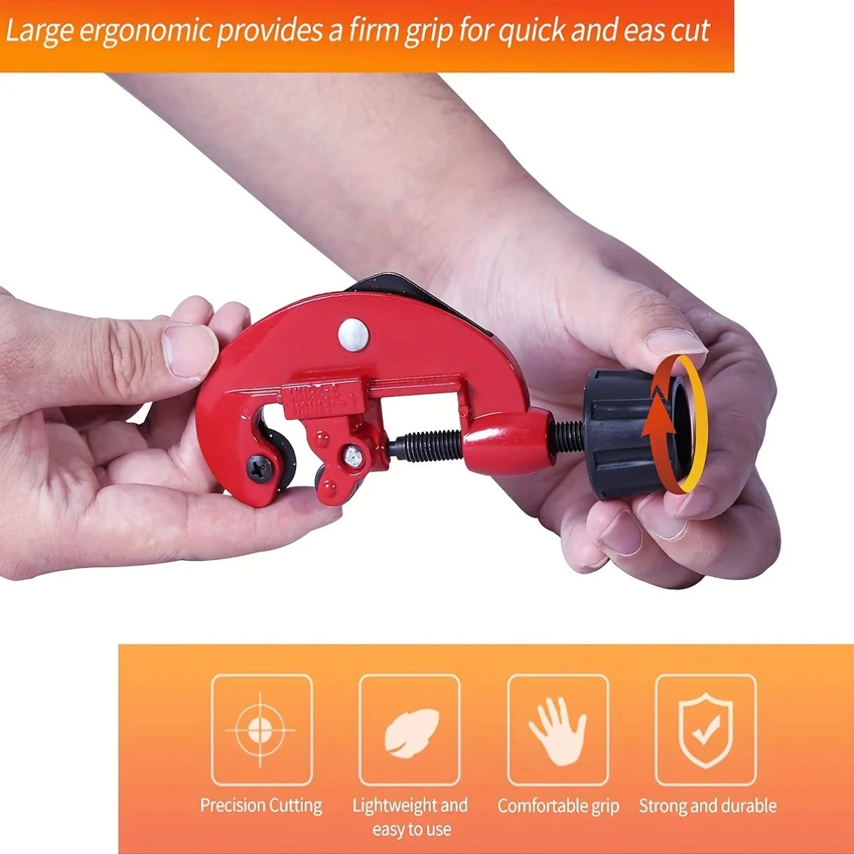 3-28mm/0.11-1.1inch Tube Cutter, Adjustable Aluminum Alloy Pipe Cutter for Cutting Copper Titanium Brass Steel Aluminum Tubing