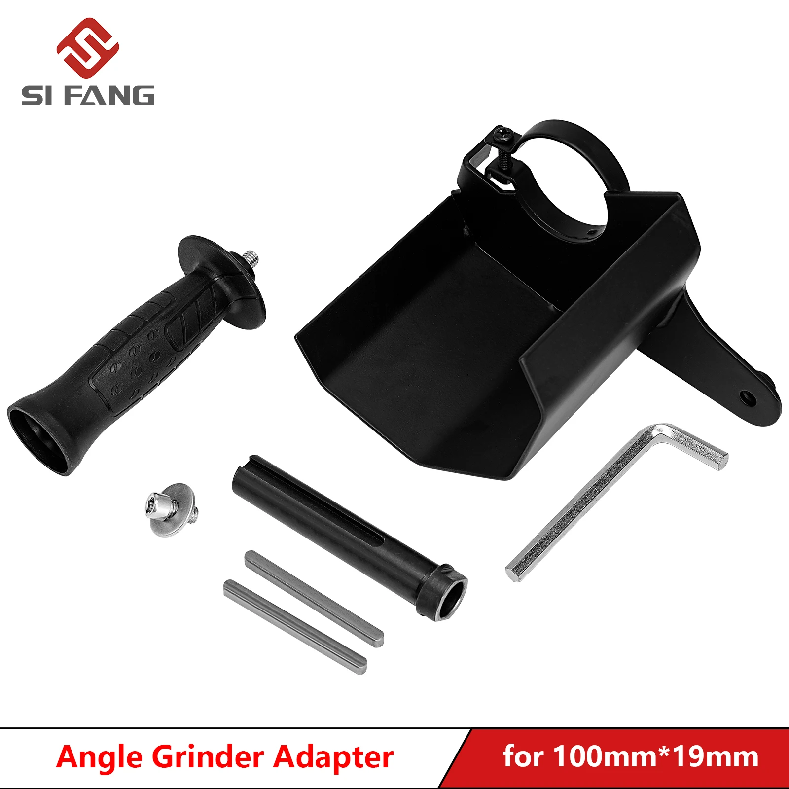 SIFANG Angle Grinder Hand Held Linear Roller Polishing Accessories Side Handle Adapter Protective Cover