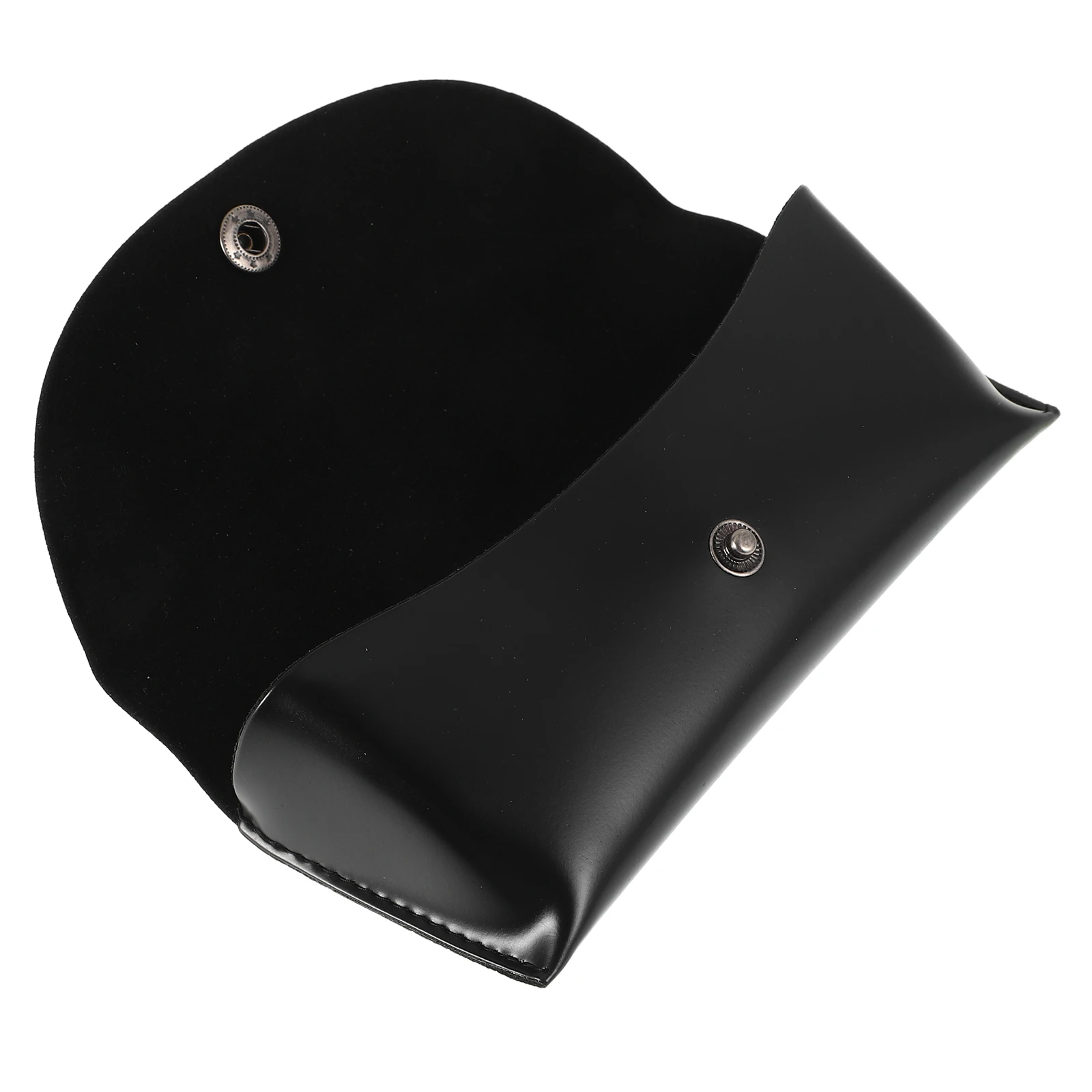 

Glossy Eyeglass Case Black Soft PU Large Capacity Dust Resistant Storage Box for Sunglasses Eyewear Men Women