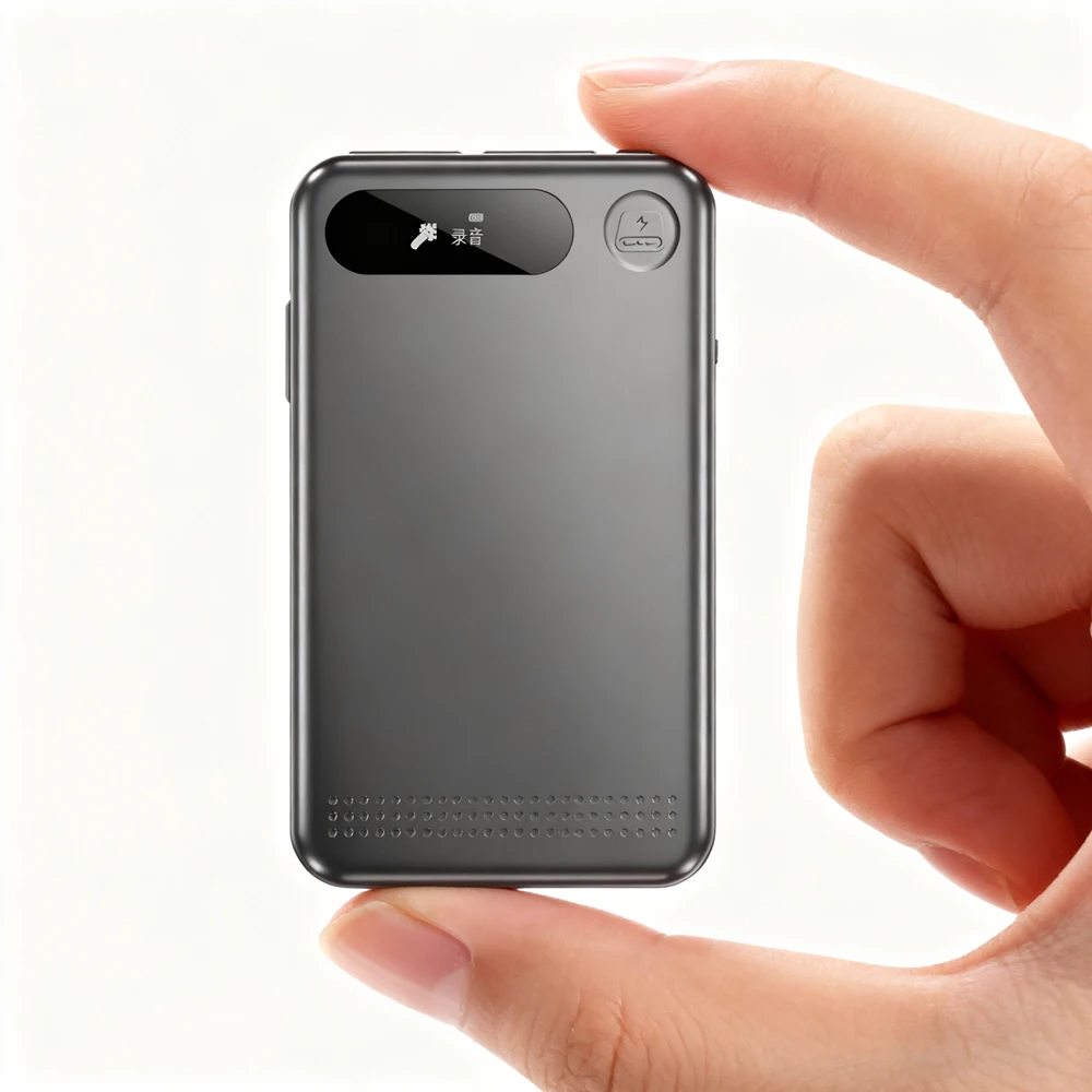 

Famue 900H Battery Voice Recorder for Class Lecture & Meeting Noise Cancellation Magnetic Mount 5000mAh Built-in USB Cable 32GB