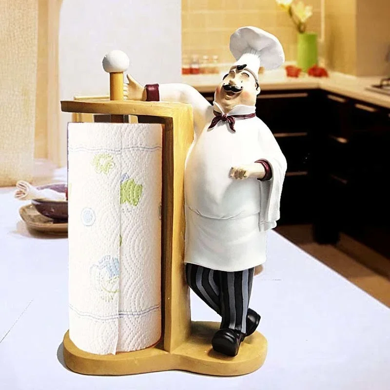 Kitchen Paper Towel Holder Creative Household Paper Roll Vertical Chef  Towel Holder Toilet  Tube