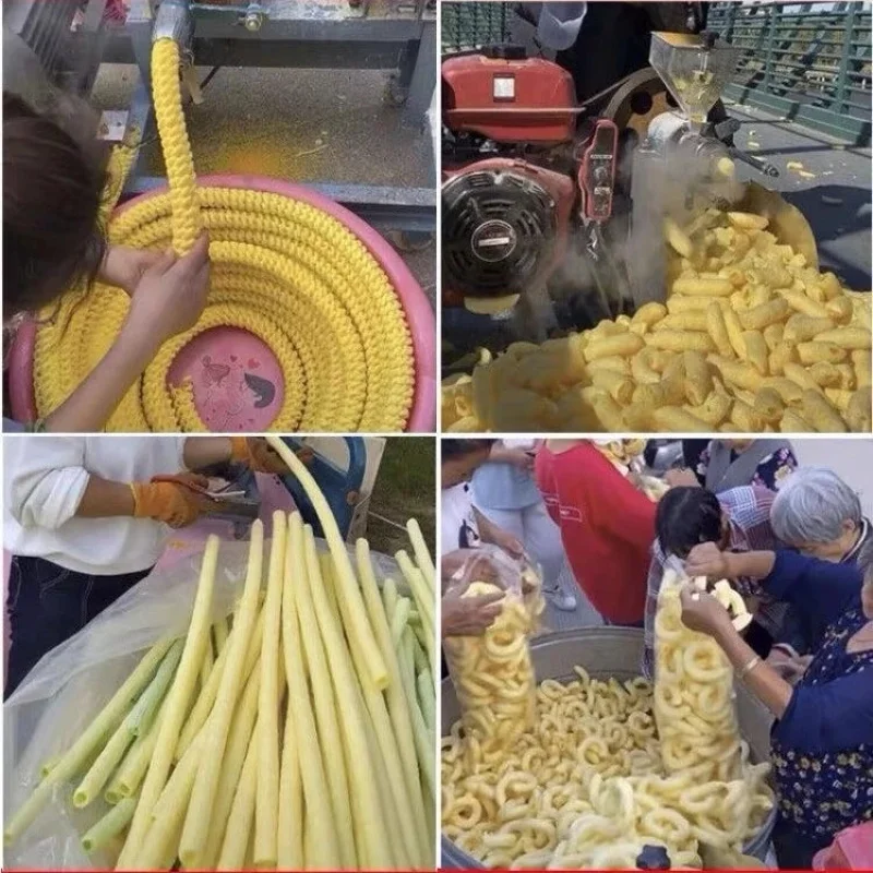 

High Efficiency Food Extruder Puffing Corn Rice Soybean Snacks Used For Street Vendors