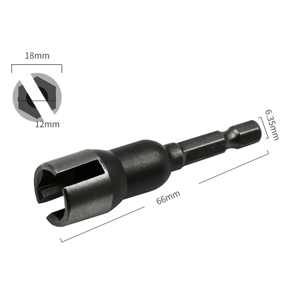 1pc 6.35mm gambo esagonale manicotto del foro della farfalla manicotto del cacciavite elettrico utensili manuali pratico cacciavite