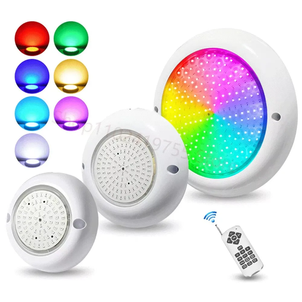 AC/DC12V 12W RGB LED Swimming Pool Light IP68 Waterproof 18W 25W 35W Outdoor RGB UnderWater Light Pond LED Piscina Luz Spotlight