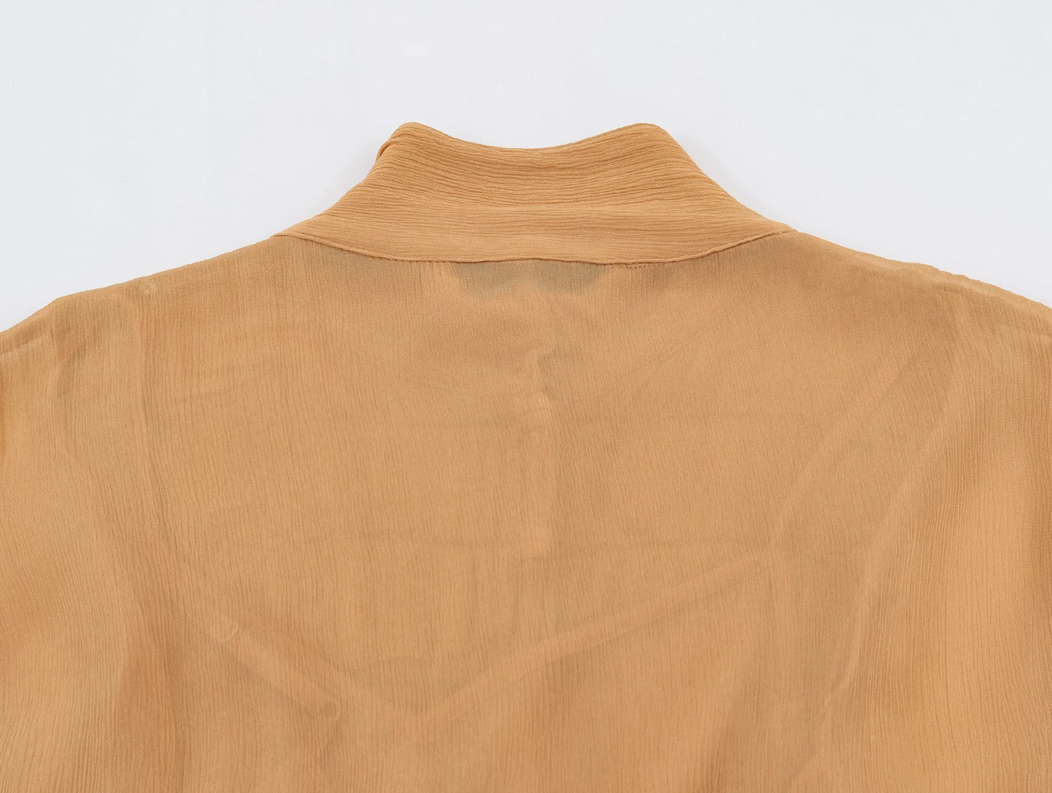 KLKXMYT Elegantes Damenkleid mit Seilknoten-Schnalle, langem Ärmel, Rüschen und Taillenband, für Urlaub und Freizeit. – Detail 11