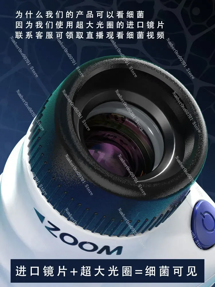 

Microscope Can See Bacteria Portable Special Black Technology Toys Kindergarten Primary School Children Science