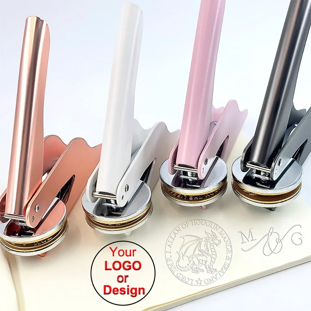 

Embosser Stamp Customized Personalized Book Embossing Certificate Library Book Wedding Envelope Embossed Seals Customization