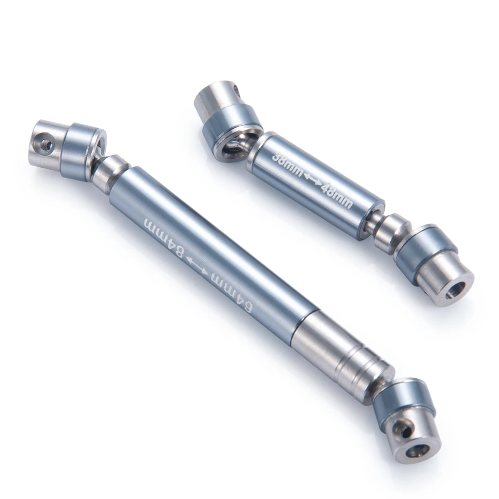 MIBIDAO Stainless Steel & Aluminum Center Drive Shaft for Axial SCX24 Jeep Gladiator AXI00005 1/24 RC Crawler Car Model Parts