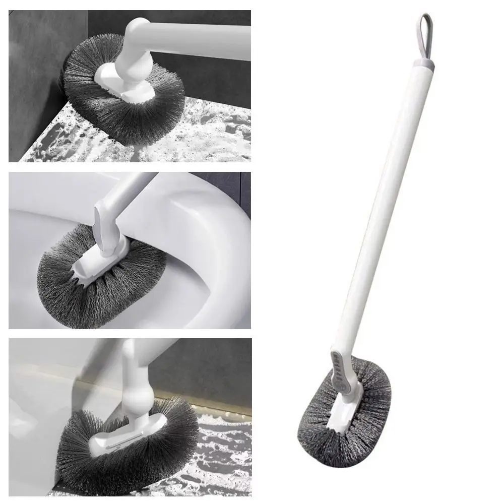 New S-Shaped Toilet Brush Long Handle Wall Mounted No Dead Corner Brush Elbow Cleaning Brush