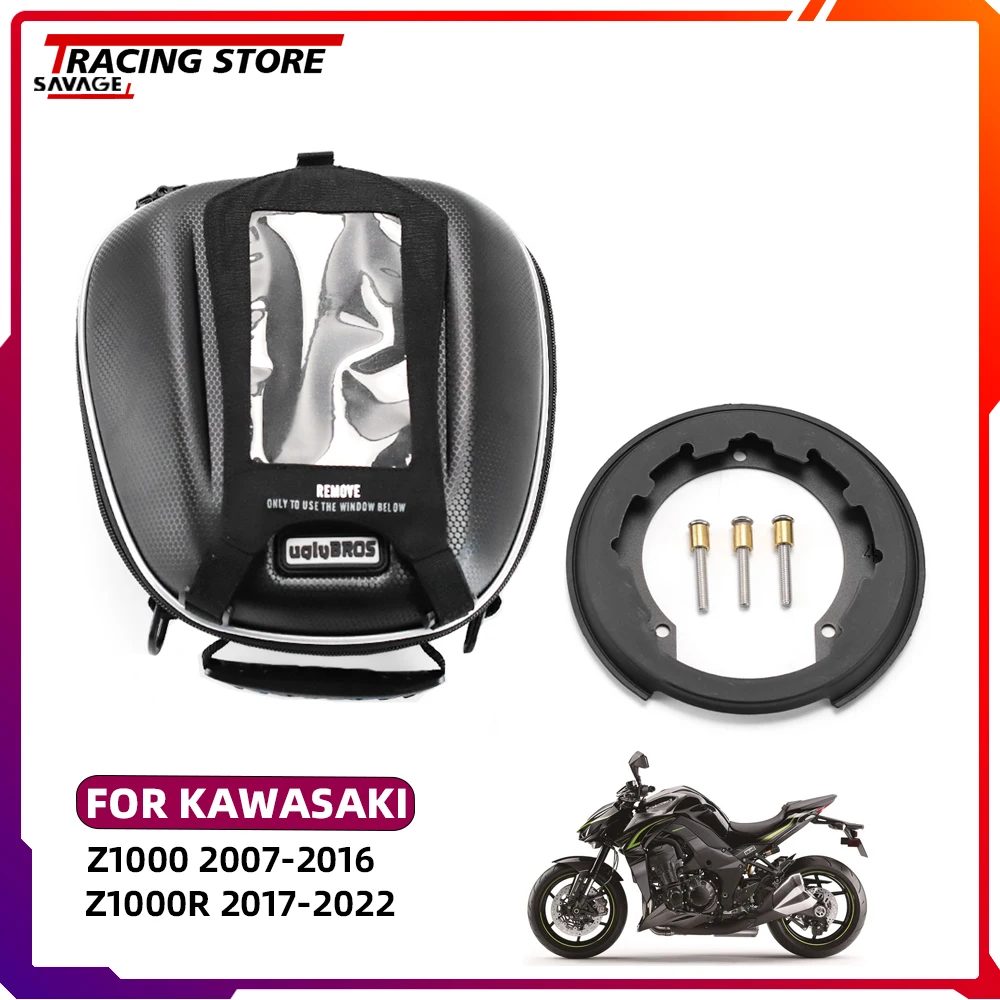 

Мотоциклетная сумка на бак Z1000 R для KAWASAKI Z1000 Z1000R 2017-2022, сумка Tanklock для гонок, водонепроницаемый рюкзак для багажа, сумка для инструментов