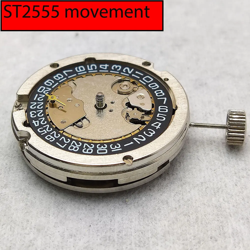 Hodinky ST2555 racek pohyb automatický mechanická pohyb s černá datewheel automatický pohyb 9 o'clock druhý ručičky