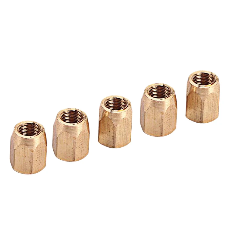 5 Pieces Brass Guitar Truss Rod Nut for Electric Guitar Bass Parts Stringed Instruments Accessories