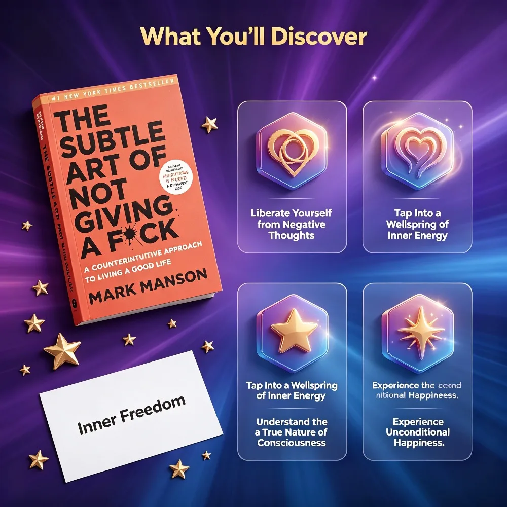 The Subtle Art of Not Giving a Fck Mark Manson English Version Personal Growth Self Help Life Psychology Book